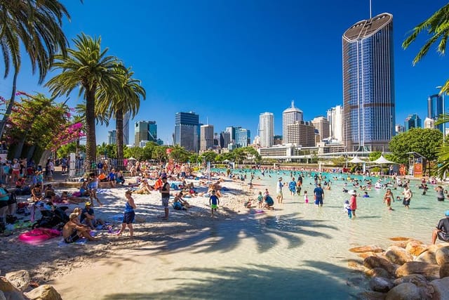 Streets Beach in the heart of the South Bank parklands