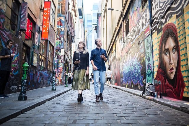 Explore Hosier Lane while listening to an interview with a street artist!