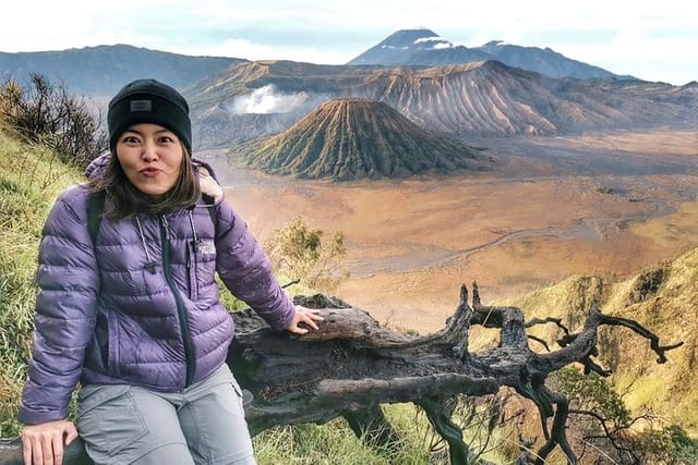 Mount Bromo is one of the active volcanoes in East Java Indonesia which has plenty of attractions such as the golden sunrise along with its fantastic landscape and the Bromo crater itself.