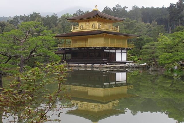 Golden Pagoda of Rokuon-ji Temple (also called Kinkaku-ji)