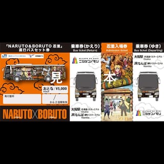 Oskaka/Kobe Bus to Nijigen No Mori Naruto Theme Park