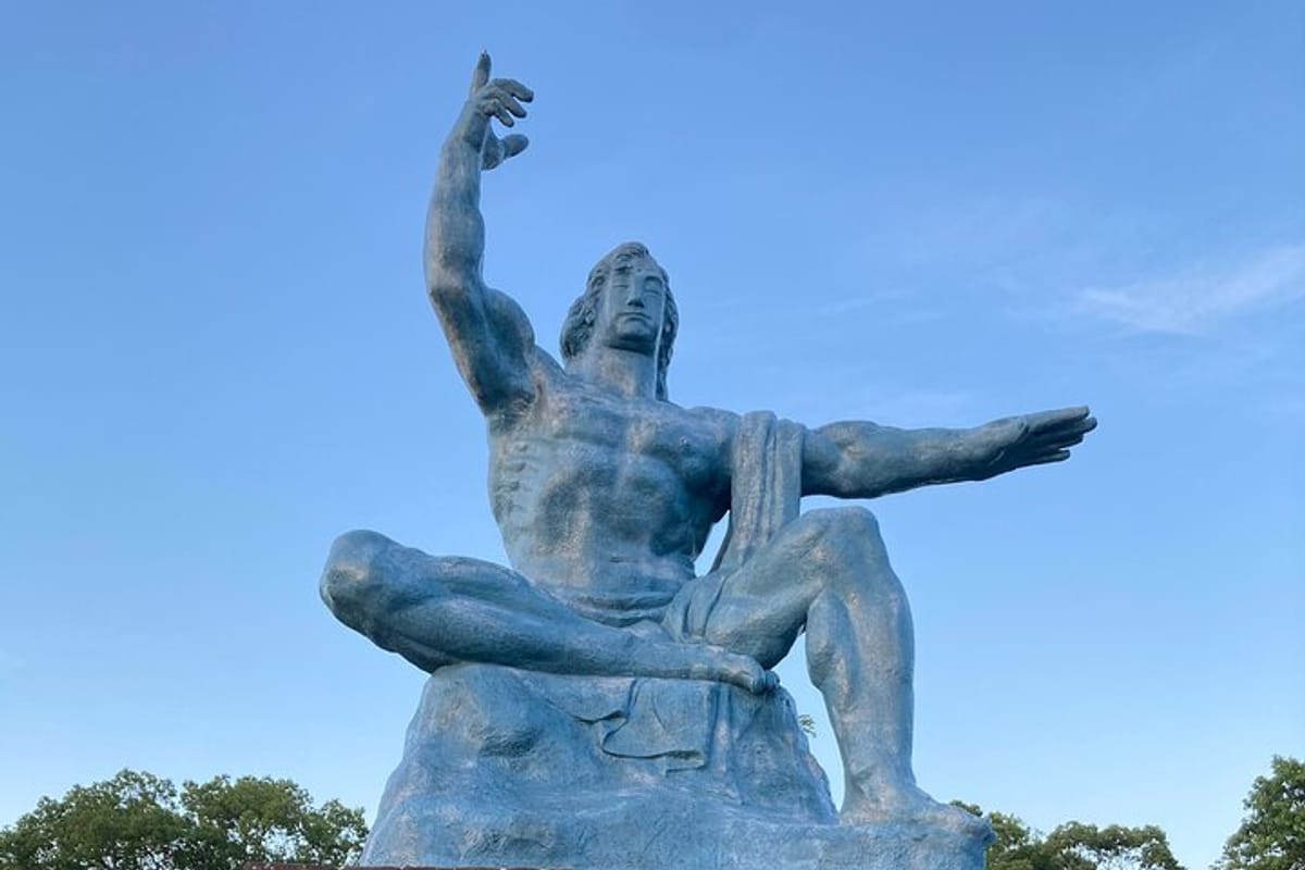 The most famous Statue at the Nagasaki Peace Park.