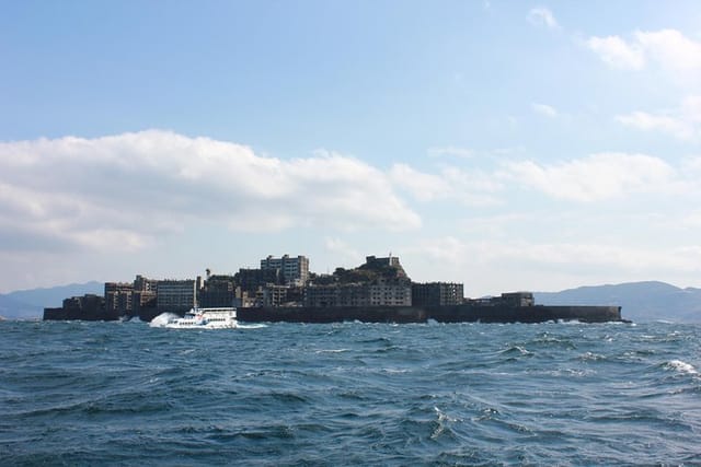 Gunkanjima island visit by cruise