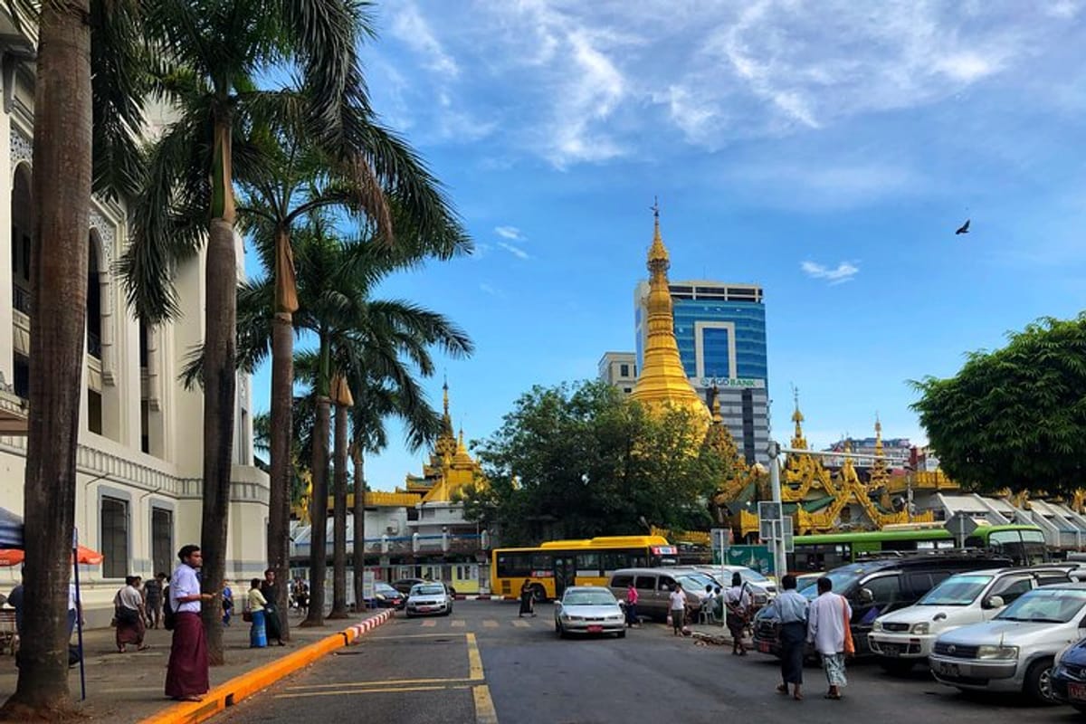 Downtown Yangon with Sule Pagoda View