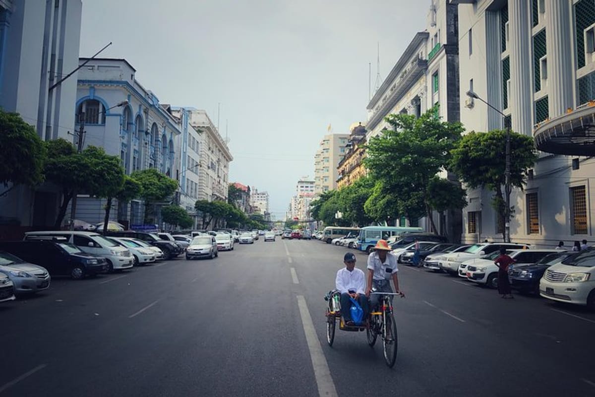 Trishaw in Downtown Yangon