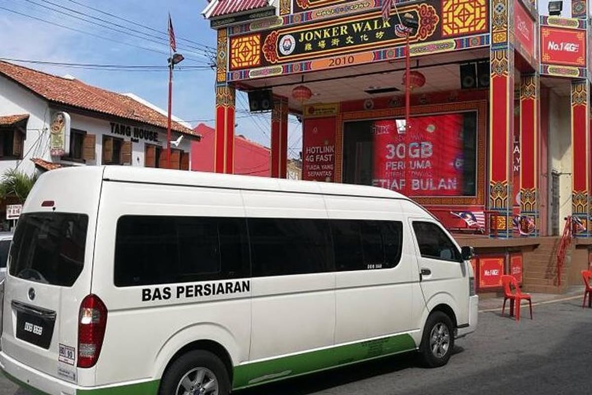 Minibus with Jonker Street Malacca