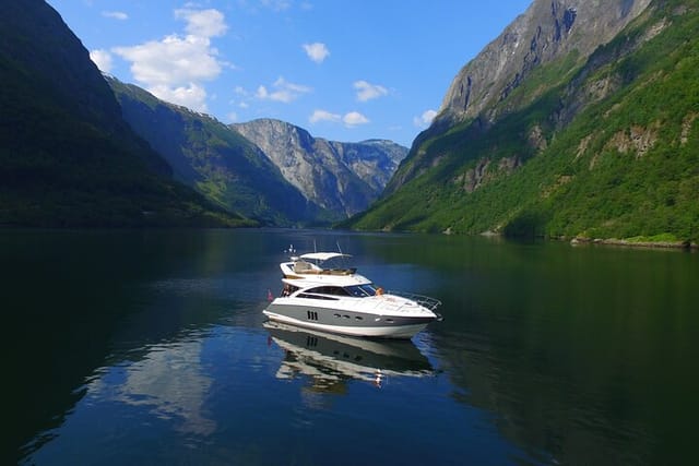 Our boat in Nærøyfjord