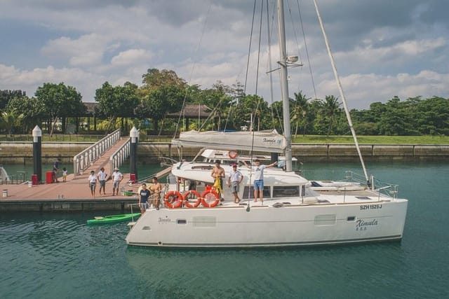 Relax and recharge on our spacious 40ft catamaran