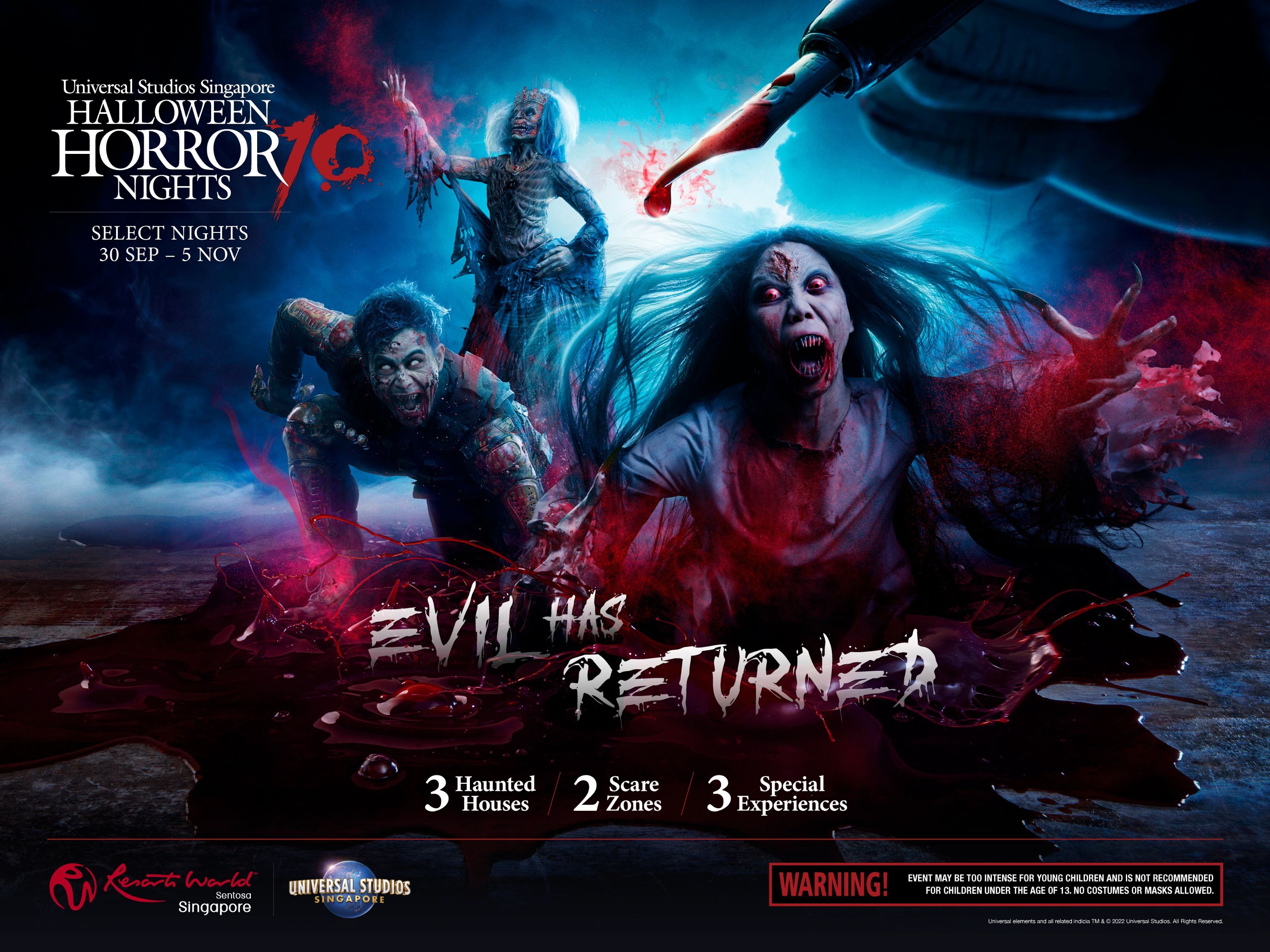 Universal Studios Singapore Halloween Horror Nights 10 in Singapore