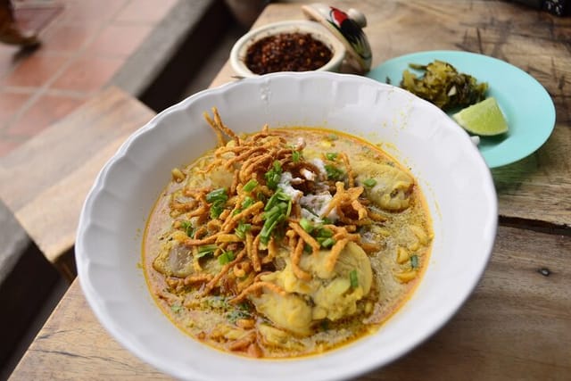 Famous curry in Chiang Mai "Khao Soi" 