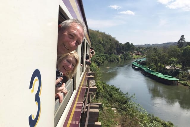 Experience the local train ride along the death railway