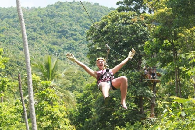 Koh Samui Zipline 7 different Cable Rides in the Jungle